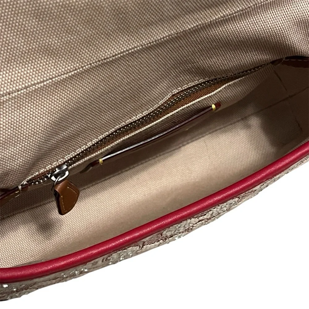 Coach Ruby Red Soho Flap Bag - Picture 6 of 11